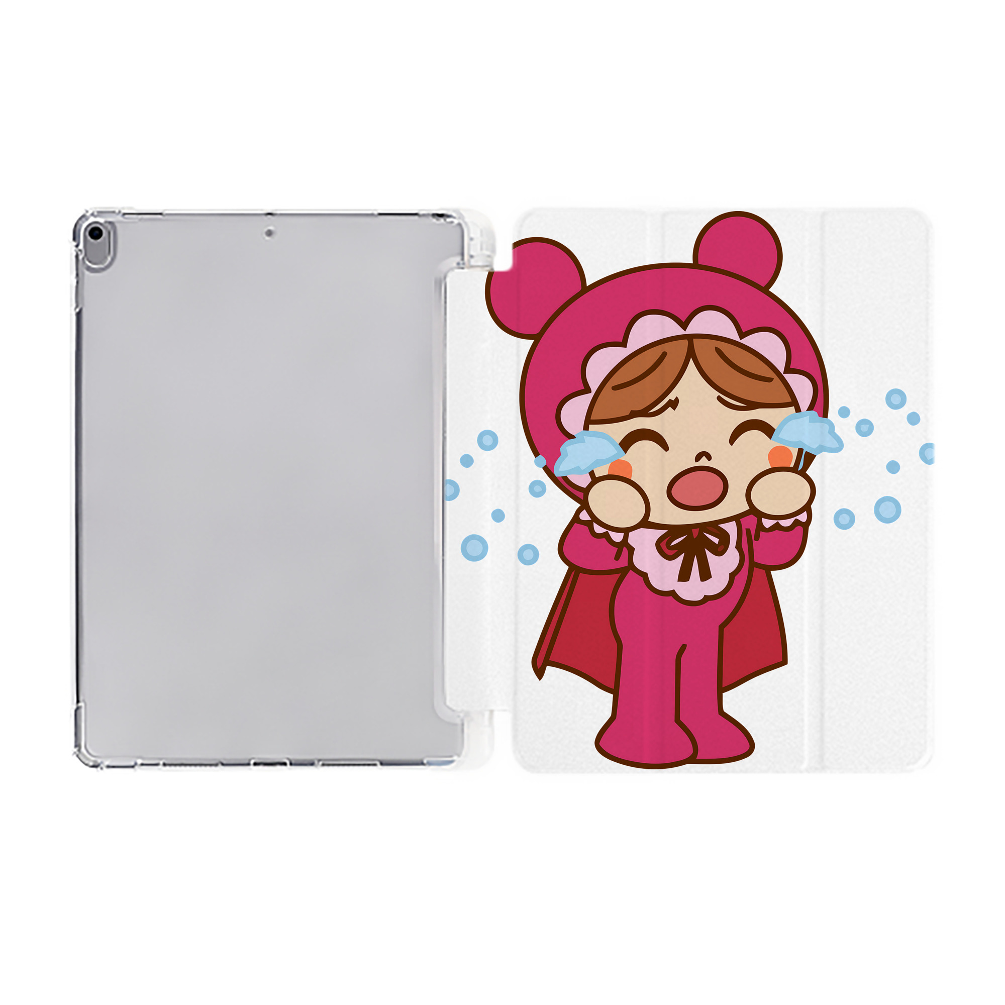 （画像用） アンパンマン Anpanman IPad ケース ペン収納付き 三つ折りスタンド PUレザー×シリコン 対応機種9.5/10.5/10.9インチ